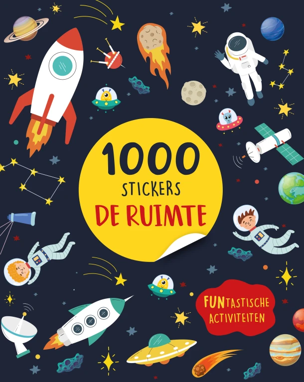 De ruimte - 1000 stickers – Claire Sipi – boek cover