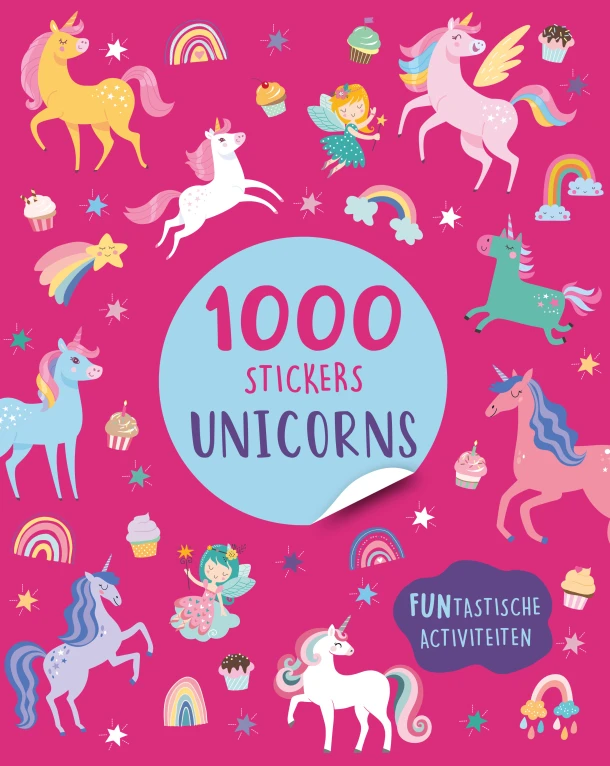 Unicorns - 1000 stickers – Claire Sipi – boek cover