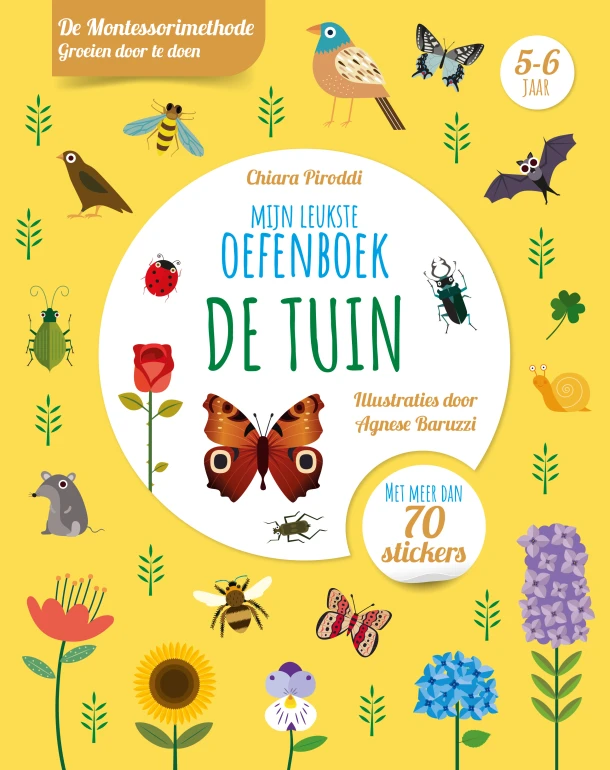 Mijn leukste oefenboek de tuin – Chiara Piroddi – boek cover