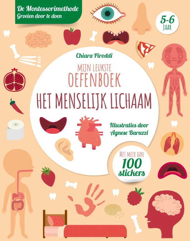Mijn leukste oefenboek het menselijk lichaam – Chiara Piroddi – boek cover
