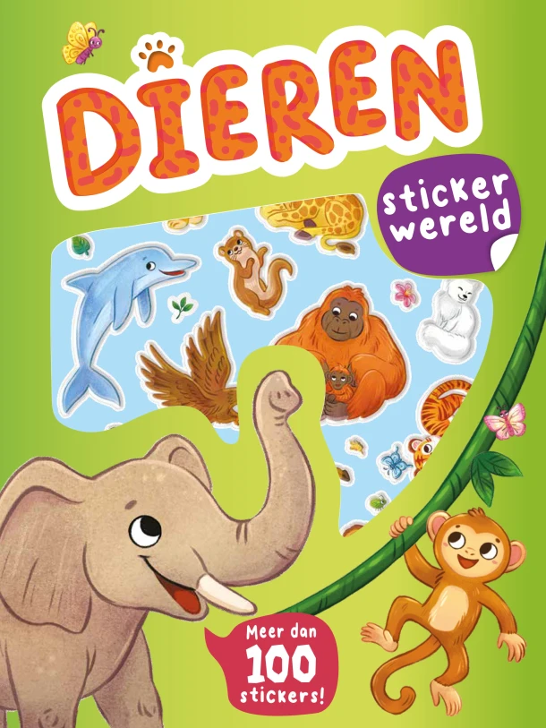 Dieren - Stickerwereld – James Phoenix – boek cover