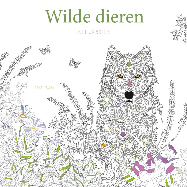 Wilde dieren - Kleurboek – Sara Muzio – boek cover