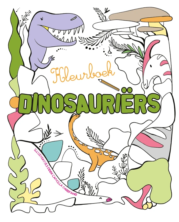 DinosauriĆ«rs - Kleurboek ā Camilla Garofano ā boek cover