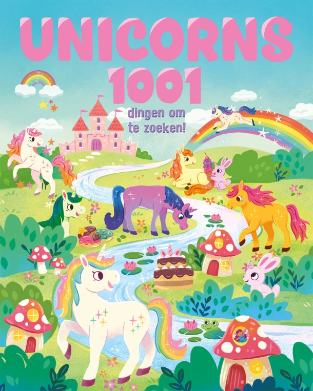 Unicorns 1001 dingen om te zoeken! – Hannah Campling – boek cover