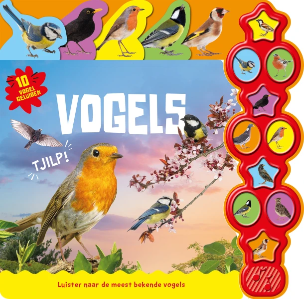 Vogels - 10-geluidenboek – Rebo Productions B.V. – boek cover