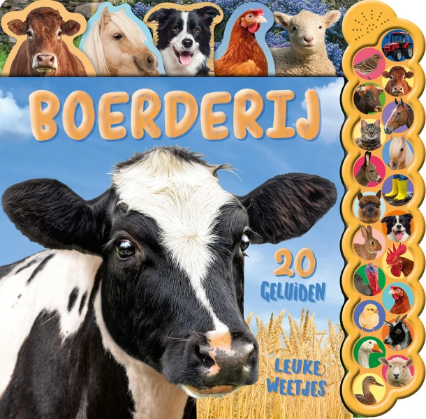 Boerderij - 20-geluidenboek – Hannah Campling – boek cover