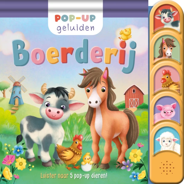 Boerderij ¿ Pop-up geluiden – James Phoenix – boek cover