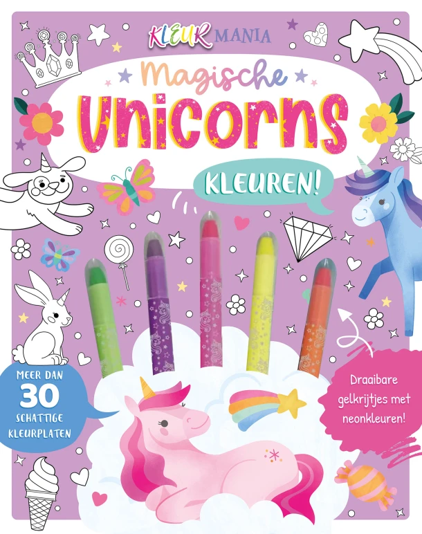 Magische unicorns kleuren! - Kleurmania – Millie Monaghan – boek cover