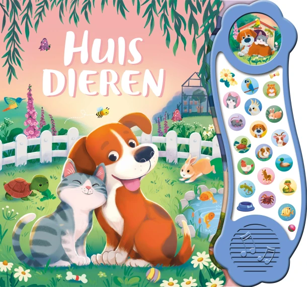 Huisdieren - 18-geluidenboek – Claire Mowat – boek cover
