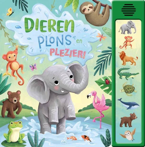 Dieren plons en plezier! – Millie Hooke – boek cover