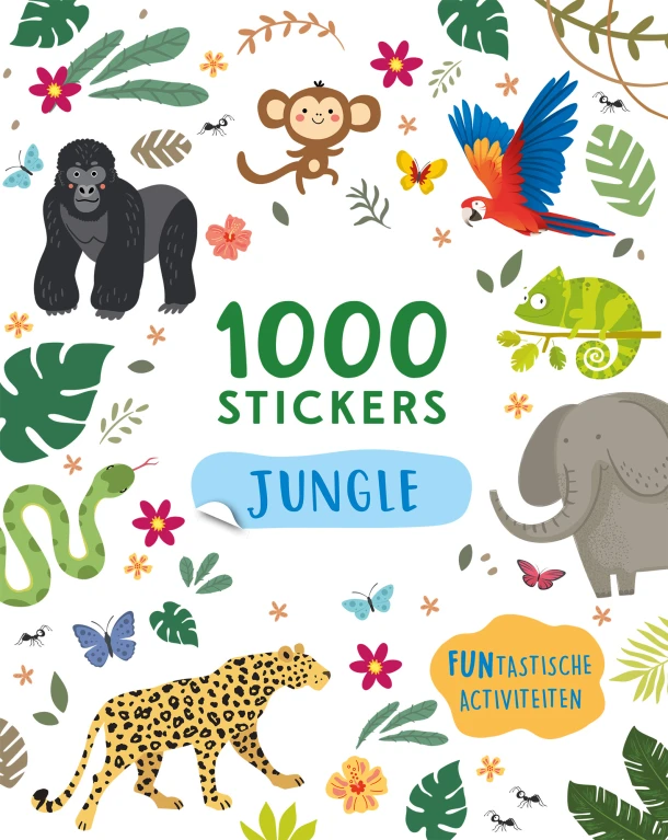 Jungle - 1000 stickers – Claire Sipi – boek cover
