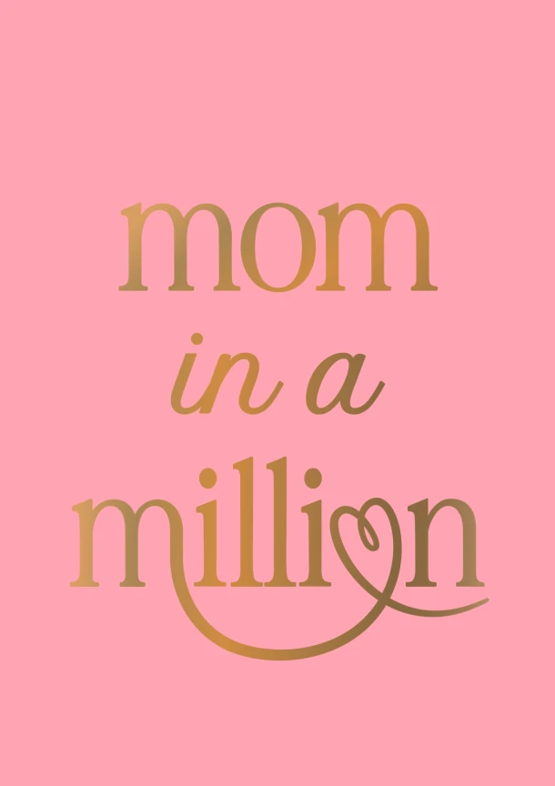 Mom in a million – Peggy Jones – boek cover