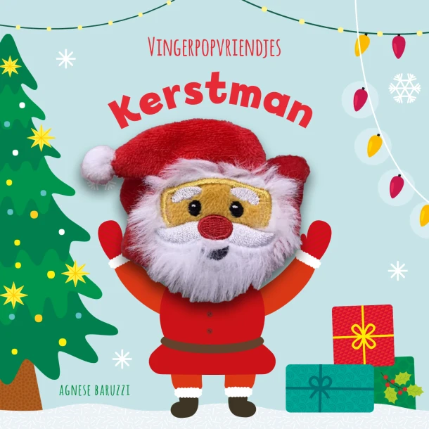 Kerstman - Vingerpopvriendjes – Agnese Baruzzi – boek cover