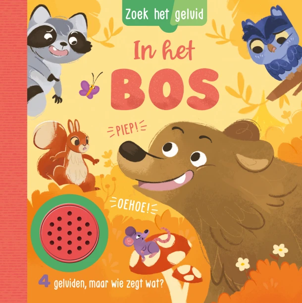 In het bos - Zoek het geluid – James Phoenix – boek cover