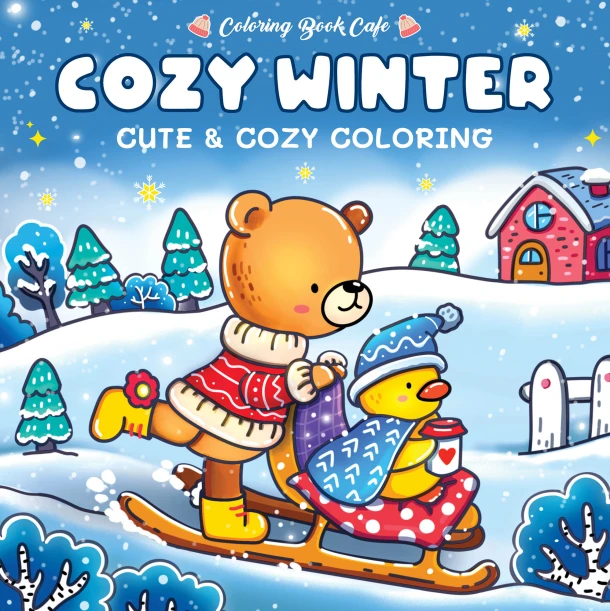 Cozy winter - Coloring Book Cafe – Rebo Productions B.V. – boek cover