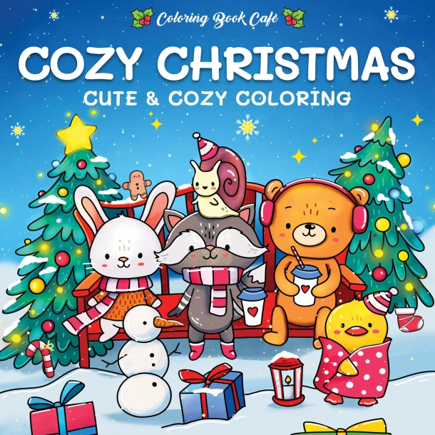 Cozy Christmas-Cute & cozy coloring – Rebo Productions B.V. – boek cover
