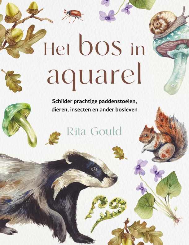 Het bos in aquarel – Margarita Galkina – boek cover
