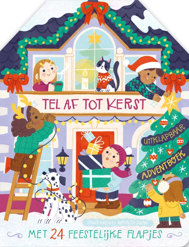 Tel af tot kerst - Uitklapbaar adventboek – Laura Garnerburt – boek cover