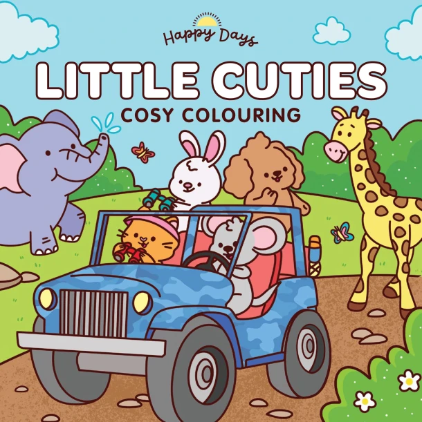 Happy days Little cuties cosy colouring – Elena Aiello – boek cover