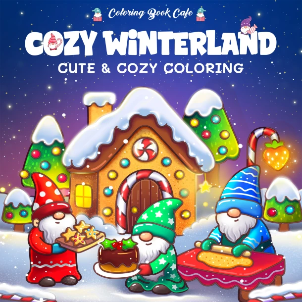 Cozy winterland - Coloring book cafe – Rebo Productions B.V. – boek cover