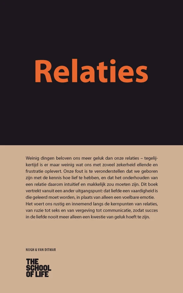 Relaties – The School of Life – boek cover