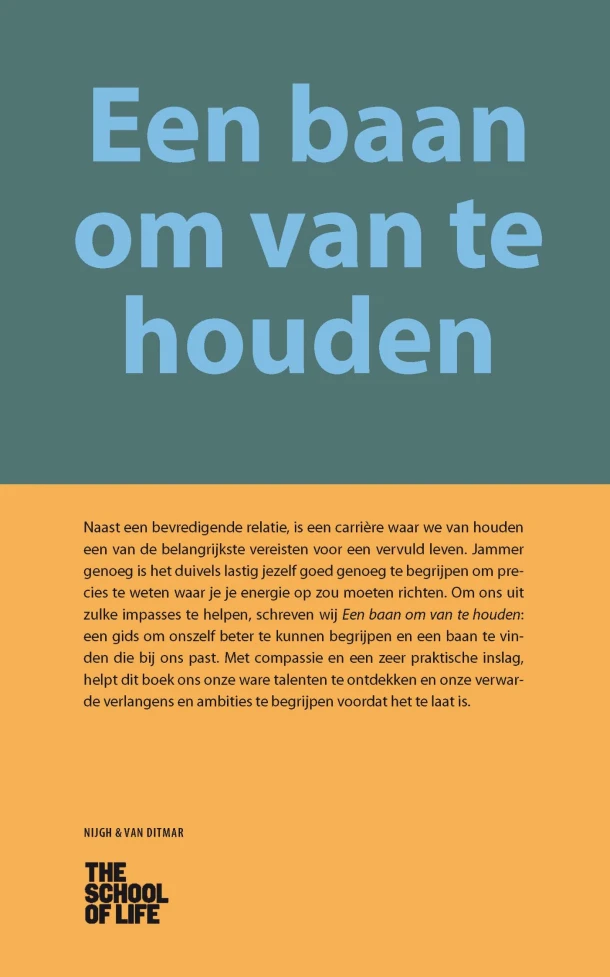 Een baan om van te houden – The School of Life – boek cover