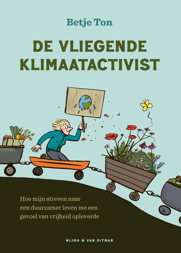 De vliegende klimaatactivist – Betje Ton – boek cover