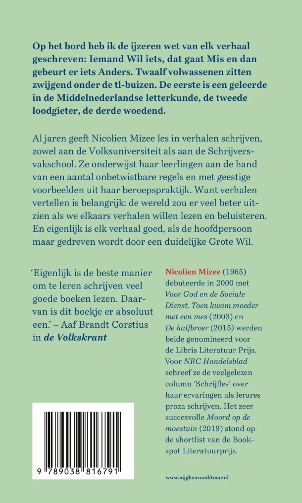 Schrijfles – Nicolien Mizee – boek cover