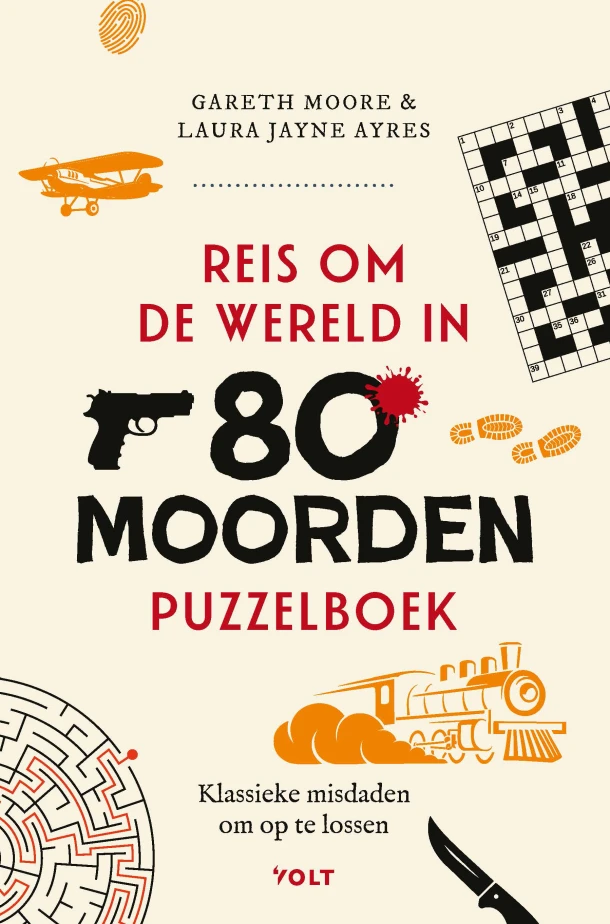 Reis om de wereld in 80 moorden puzzelboek – Gareth Moore – boek cover
