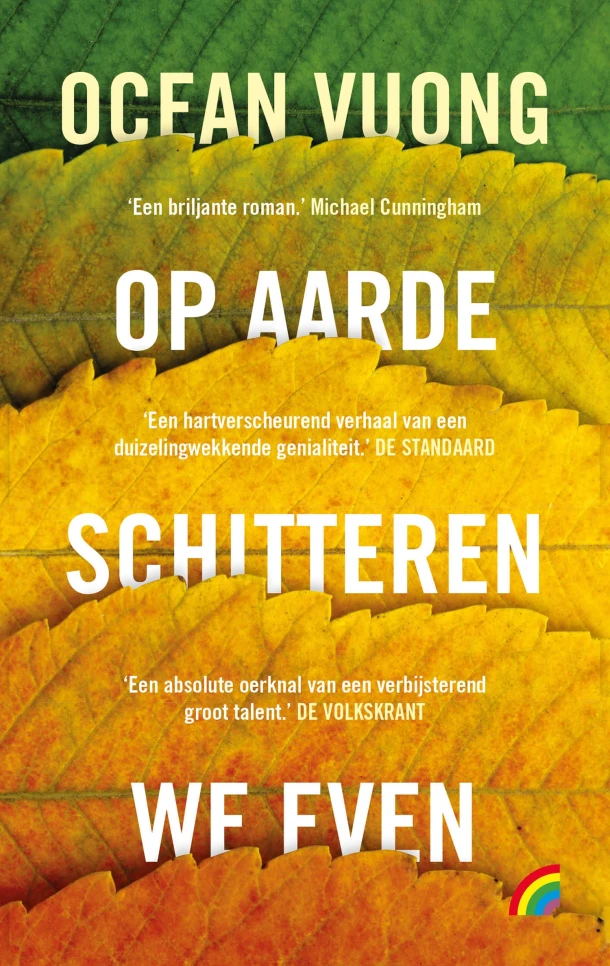 Op aarde schitteren we even – Ocean Vuong – boek cover