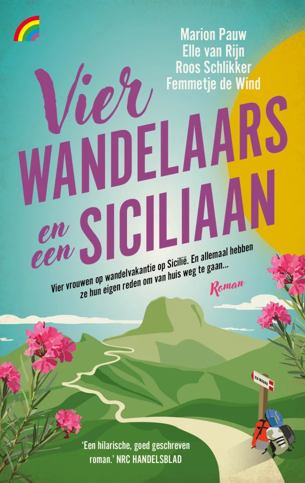 Vier wandelaars en een Siciliaan – Elle van Rijn – boek cover