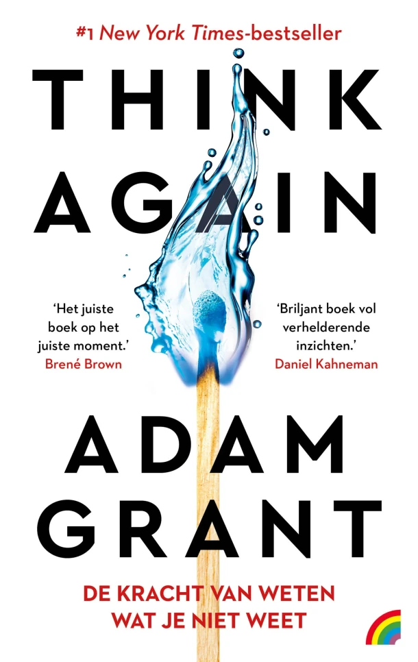 Think Again: De kracht van weten wat je niet weet – Adam Grant – boek cover
