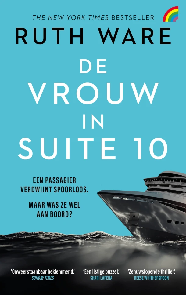 De vrouw in suite 10 – Ruth Ware – boek cover
