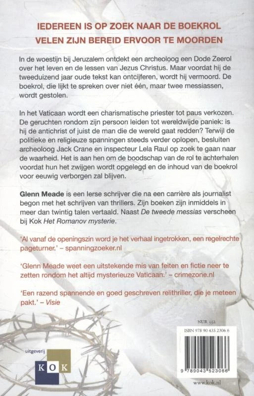 De tweede messias – Glenn Meade – boek cover