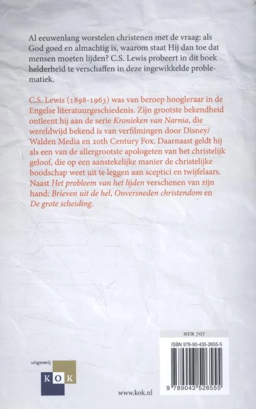Het probleem van het lijden – C.S. Lewis – boek cover