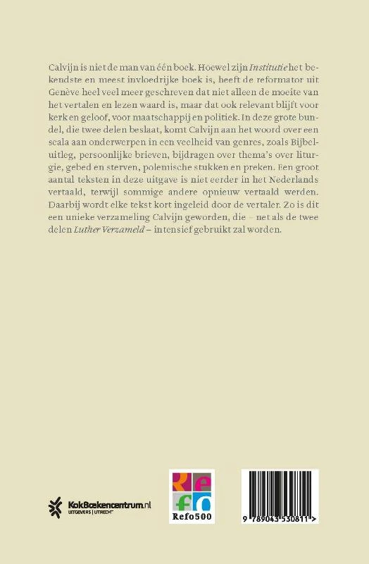 Calvijn verzameld – Herman J. Selderhuis – boek cover