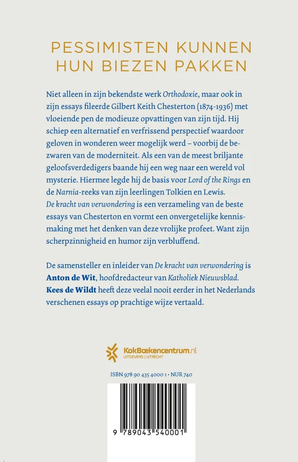 De kracht van verwondering – G. K. Chesterton – boek cover