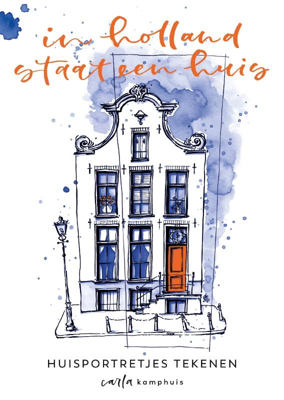 Huisportretjes tekenen – Carla Kamphuis – boek cover