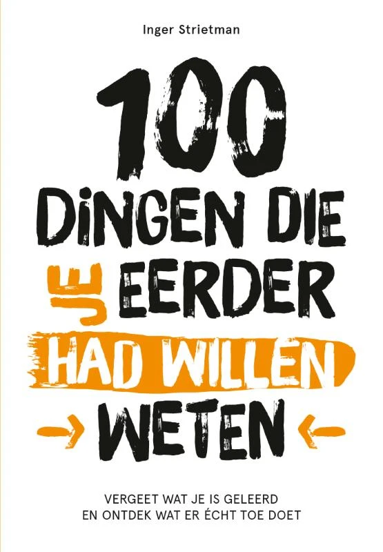 100 dingen die je eerder had willen weten – Inger Strietman – boek cover