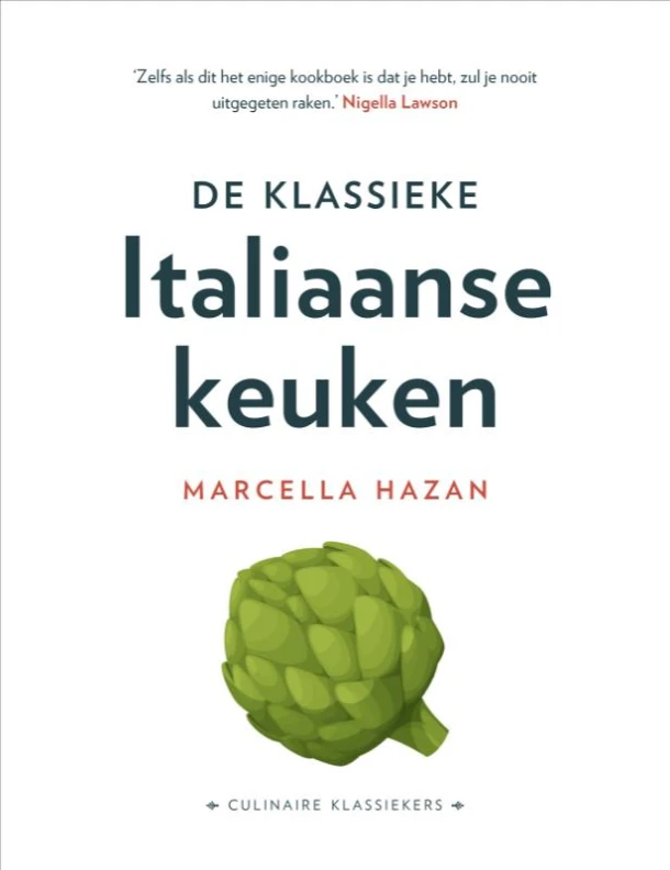 De Klassieke Italiaanse keuken – Marcella Hazan – boek cover