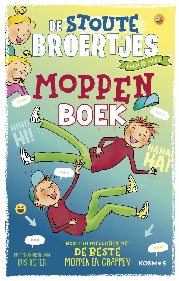 De stoute broertjes moppenboek – Hanneke de Zoete – boek cover