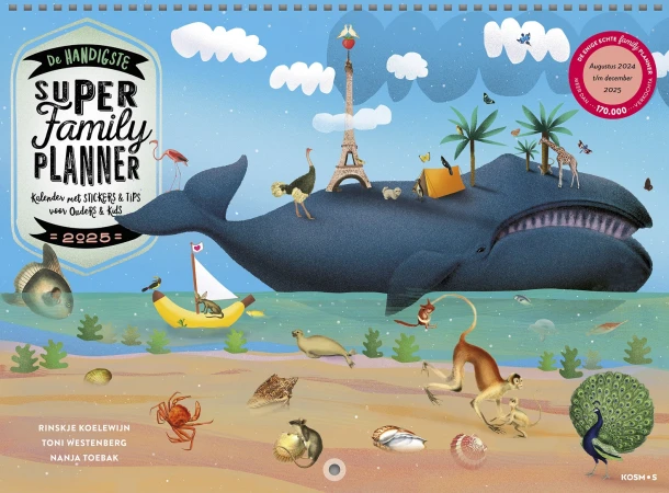 De handigste Super Family Planner 2025 – Toni Westenberg – boek cover