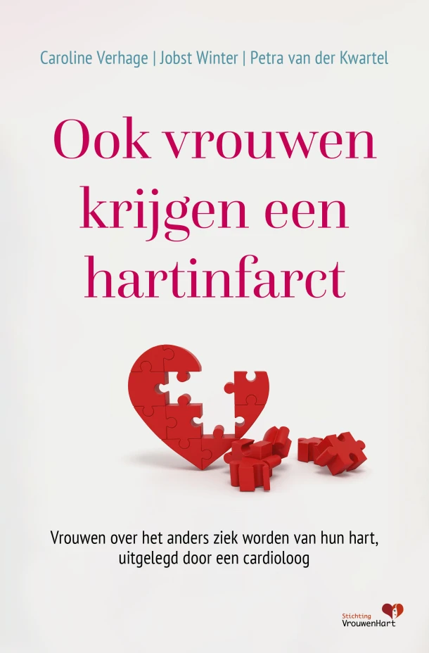 Ook vrouwen krijgen een hartinfarct – Caroline Verhage – boek cover