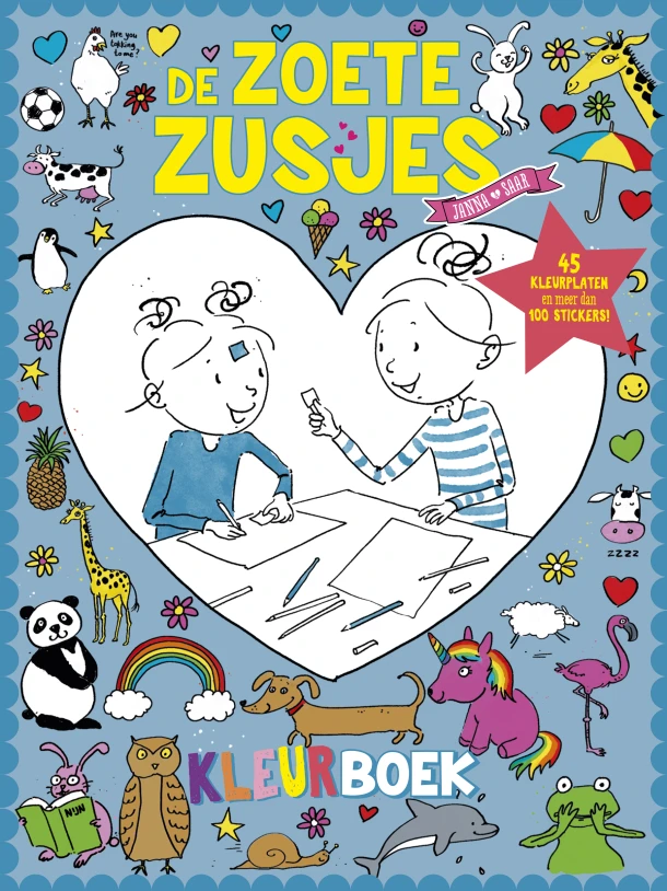 De Zoete Zusjes kleurboek – Hanneke de Zoete – boek cover
