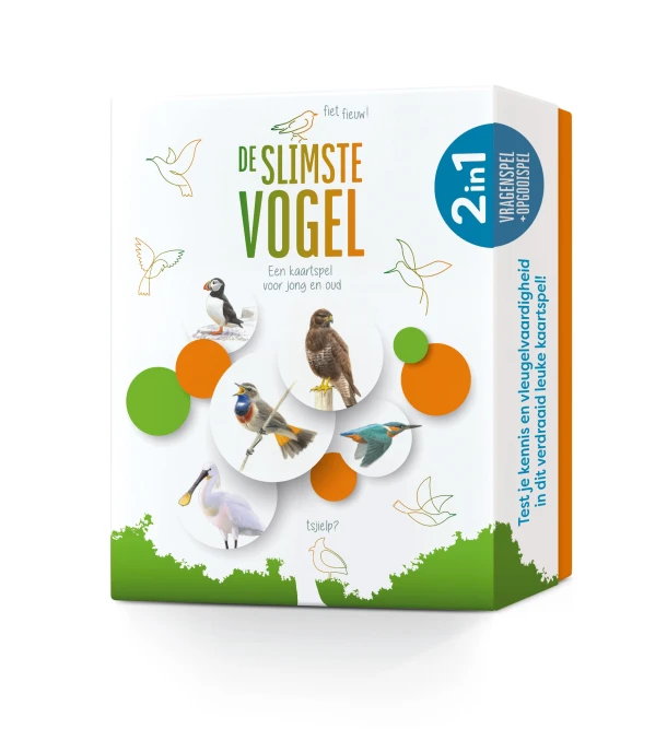 De slimste vogel - Een kaartspel voor jong en oud – Elwin van der Kolk – boek cover