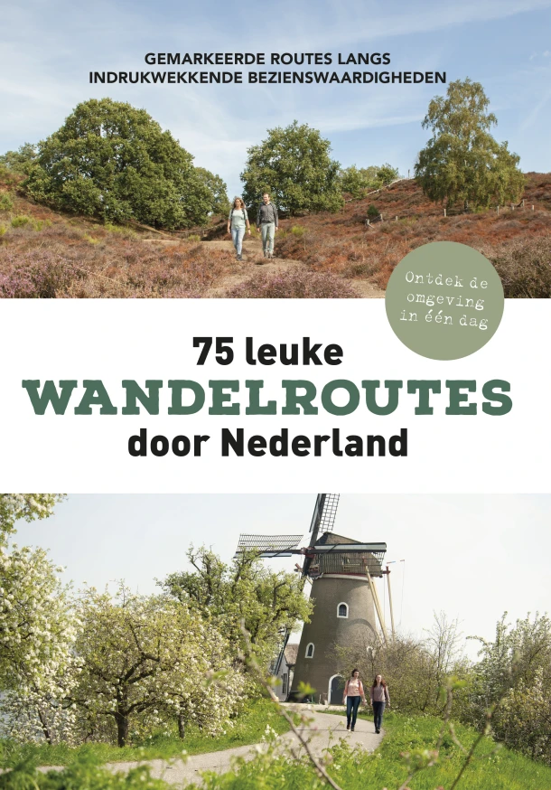 75 leuke wandelroutes door Nederland – Stichting Wandelnet – boek cover