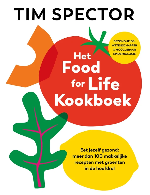 Het food for life kookboek – Tim Spector – boek cover