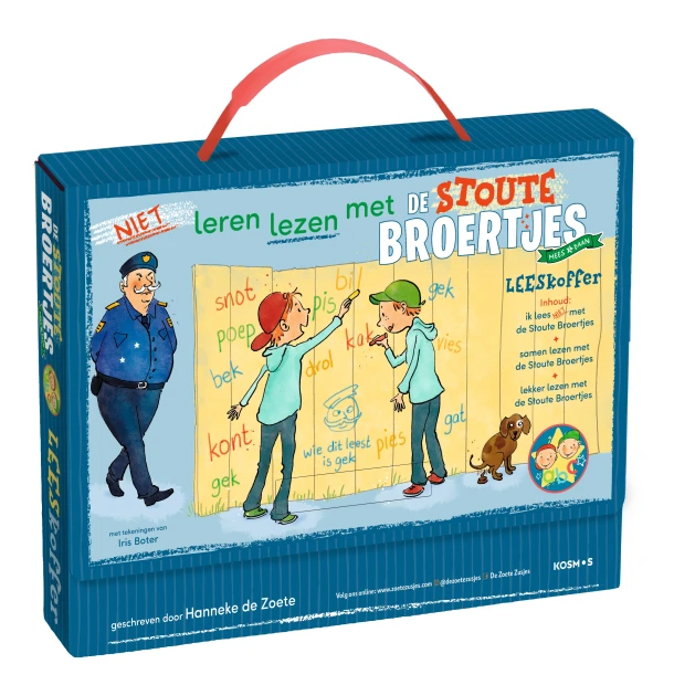Leren lezen met de Stoute Broertjes leeskoffer – Hanneke de Zoete – boek cover