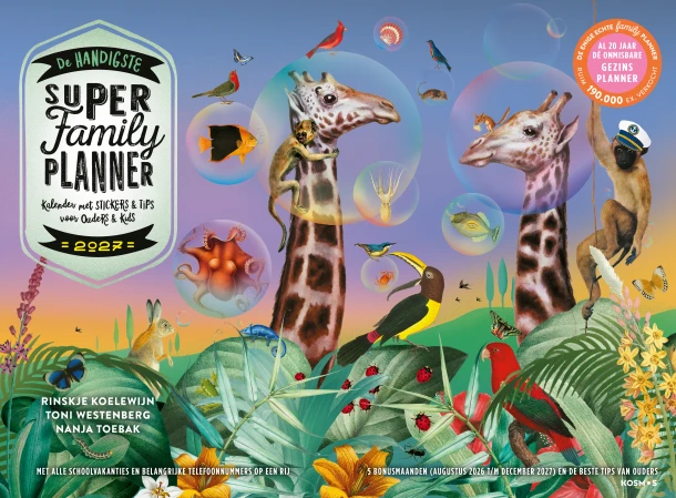 De handigste Super Family Planner 2027 – Toni Westenberg – boek cover