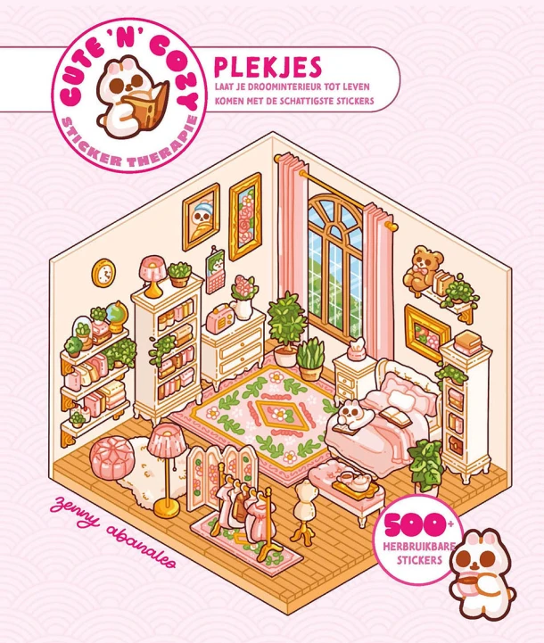 Cute 'n' Cozy Sticker Therapie: Plekjes – Zenny Abanales – boek cover